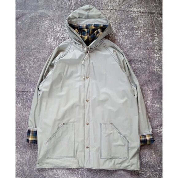 Vintage THERMAL-SLICKS by MTC Plaid Lined Raincoat